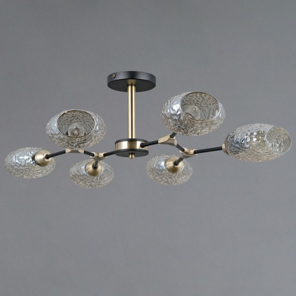 Люстра на штанге ILLUMICO TRENTO IL0272-6CSQ-25 BK AB TRENTO