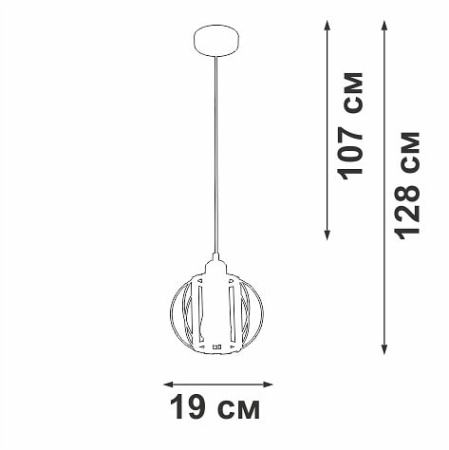 Подвесной светильник Vitaluce V2852 V2852-1/1S