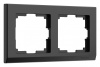 Рамка на 2 поста Werkel Stark (черный) W0021808