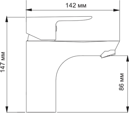 Смеситель для раковины WasserKRAFT Leine 3503