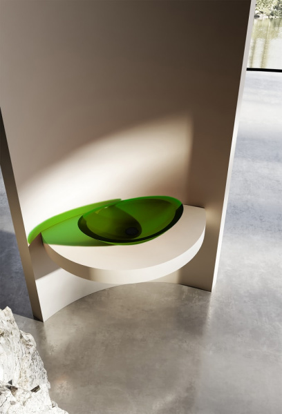 Раковина Abber Kristall 60 AT2808Emerald изумруд