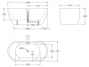 Акриловая ванна BelBagno 150x75 BB70-1500-W0 без перелива