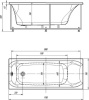 Акриловая ванна Aquatek Альфа 170х70 см ALF170-0000062, белый