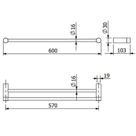 Полотенцедержатель Kludi Vela R 5898805