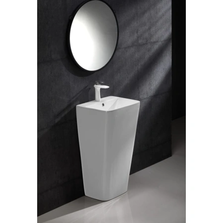 Раковина CeramaLux G-302 44x38 см, напольная, белый