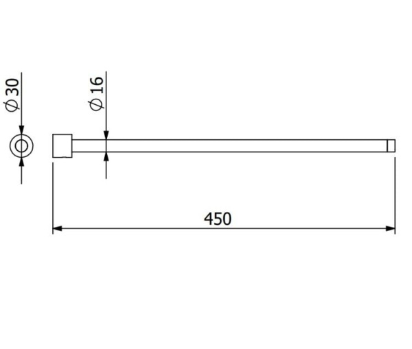 Полотенцедержатель Kludi Vela R 5897739S черный матовый