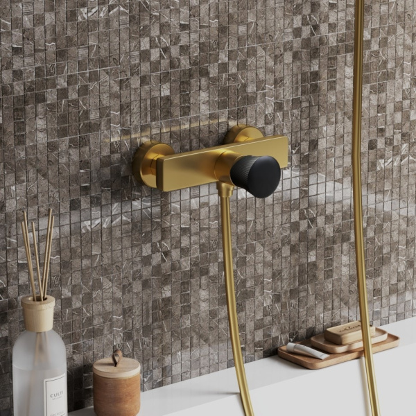 Смеситель для душа Paini Domus 18PJ511PZ золото матовое