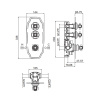 Смеситель для душа Carimali Colonial 21024EST-CR