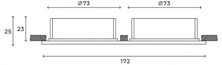 Встраиваемый светильник Hesby Lighting Eclipse HSBL_0111