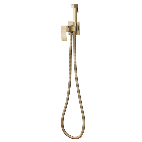 Гигиенический душ Abber Wasserfall AF8625G со смесителем золото матовое