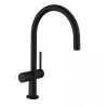 Смеситель для кухни hansgrohe Talis M54 72805670 с запорным вентилем матовый черный