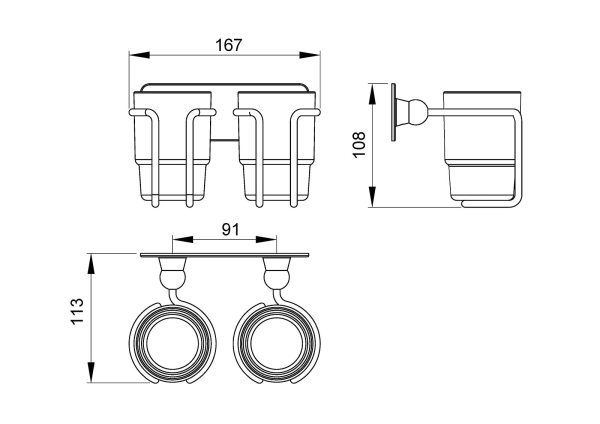 Стакан для зубных щеток Timo Nelson 160032/02
