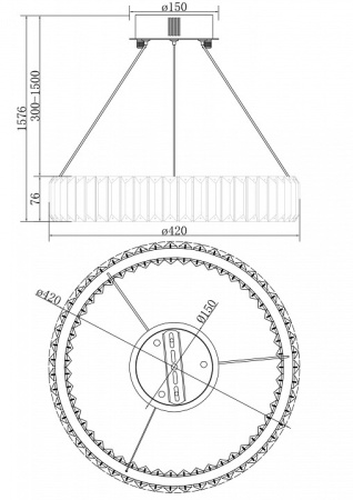 Подвесной светильник Freya Tier FR5257PL-L17G