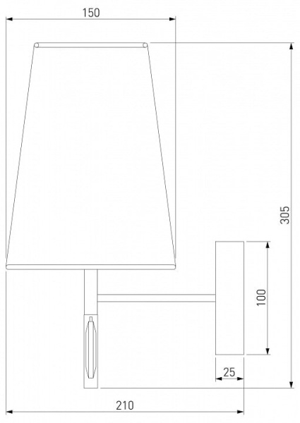 Бра Eurosvet Milazzo 60137/1 золото
