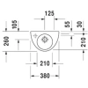 Раковина 38x26 см Duravit Starck 2 0761380009