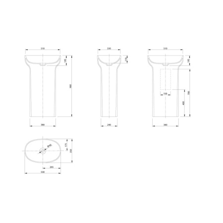 Раковина Knief Prime 53 0600-012-01