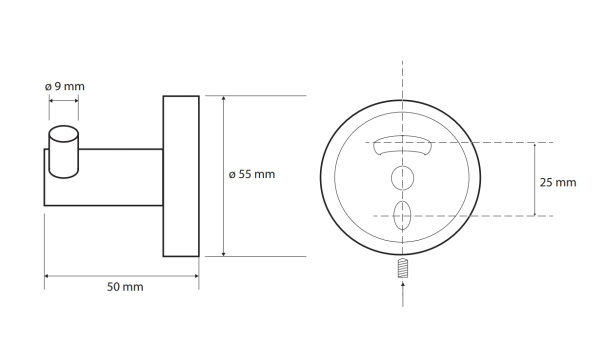 Крючок двойной Bemeta Brilo 161106032