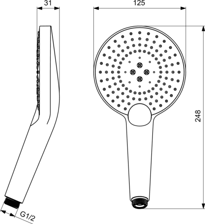 Лейка для душа Ideal Standard IdealRain Evo Jet B1759AA