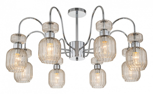 Люстра на штанге Escada Gloss 1141/8PL Chrome/Beige