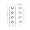 Смеситель для душа Cisal Cubic CU01V30021