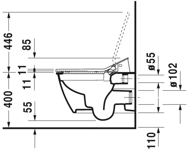 Унитаз подвесной Duravit Rimless 2563590000