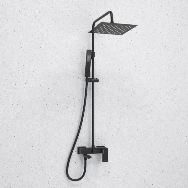 Душевая стойка WasserKRAFT A277.255.218.BM черный матовый
