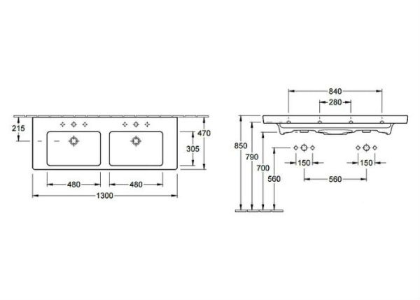 Раковина Villeroy&Boch Subway 2.0 7175D001