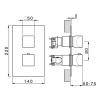 Смеситель для душа Cisal Hi-Rise RI0BT03021