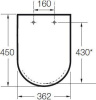 Крышка-сиденье для унитаза Roca Meridian 8012A000B, белый