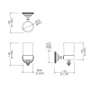 Стакан Devon&Devon Diamond WHD503OTBI золото