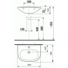 Раковина 50x40 см Jika Zeta 8103900001049