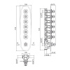 Смеситель для душа Carimali Colonial 21064EST-CR