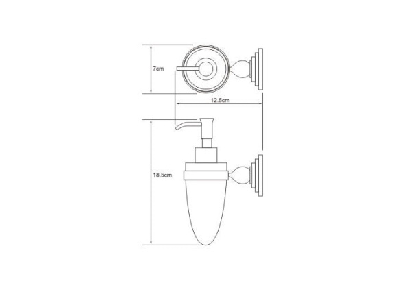 Дозатор жидкого мыла WasserKRAFT Ammer K-7099