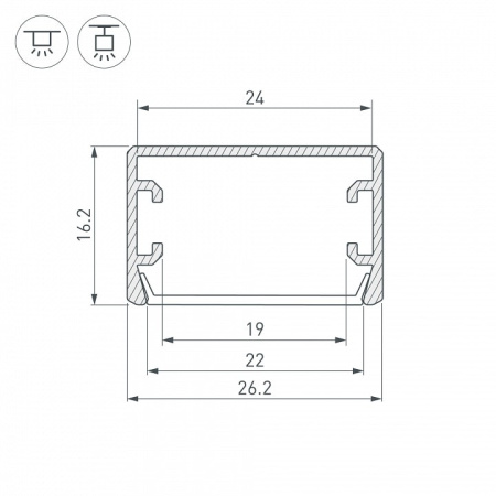 Профиль универсальный Arlight PLS-LOCK 033295