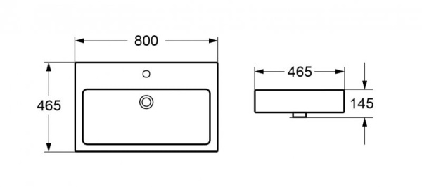 Раковина Cezares 80 CZR-MIL-80-LVB