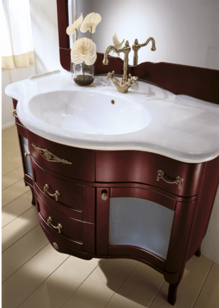 Тумба с раковиной Bagno Piu Palladio 110 матовый палисандр