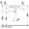 Раковина 43x43 см Duravit DuraStyle 0372430000