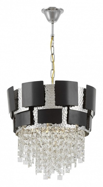 Подвесная люстра LUMINA DECO Kruvia LDP 7045-400 BK+CHR