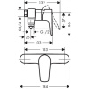 Смеситель для душа hansgrohe Talis E ВМ 71761000 хром