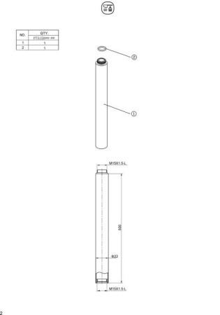 Удлинитель для душевых систем Bravat Opal P75158CP хром