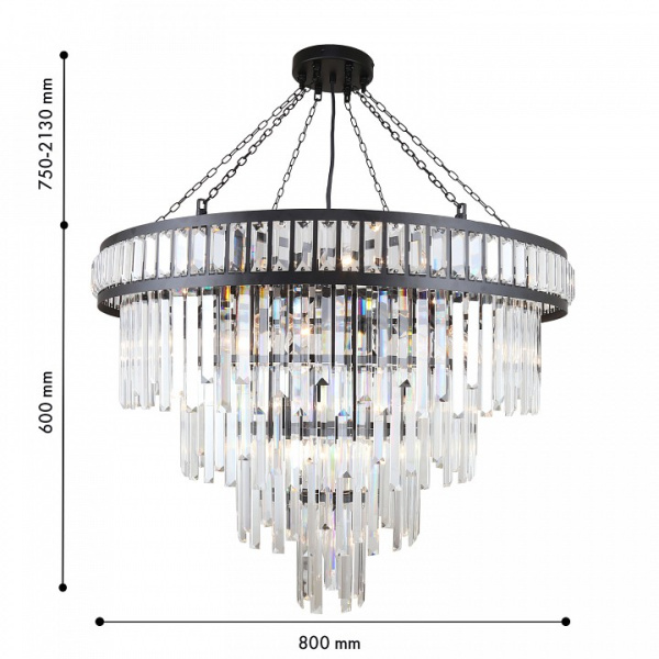 Подвесная люстра Favourite Preston 4731-19P