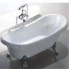 Акриловая ванна Ceruttispa Classic CT9323 157x77 см, отдельностоящая, белый