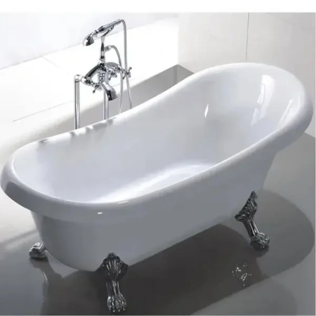 Акриловая ванна Ceruttispa Classic CT9323 157x77 см, отдельностоящая, белый