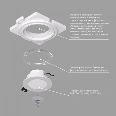 Кольцо декоративное Denkirs SCB DK3101-SCB