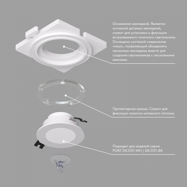 Кольцо декоративное Denkirs SCB DK3101-SCB
