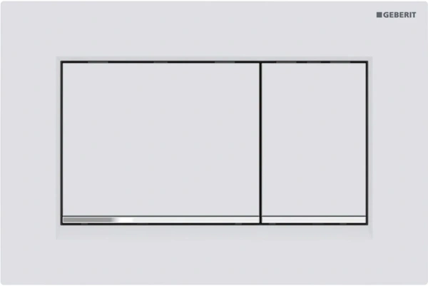 Инсталляция для унитаза Geberit Duofix Sigma 30 111.300.00.5 + 111.815.00.1 + 115.883.JT.1 с кнопкой смыва, белый матовый/хром/белый матовый