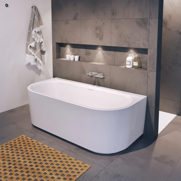 Акриловая ванна Riho Desire Wall Fall Velvet B089012105 180x84 см, белый матовый