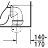 Чаша напольного унитаза Duravit ME by Starck 2172090000