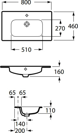 Раковина Roca Victoria Unik 32799C000