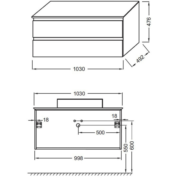 Тумба под раковину Jacob Delafon Madeleine EB2084-J54